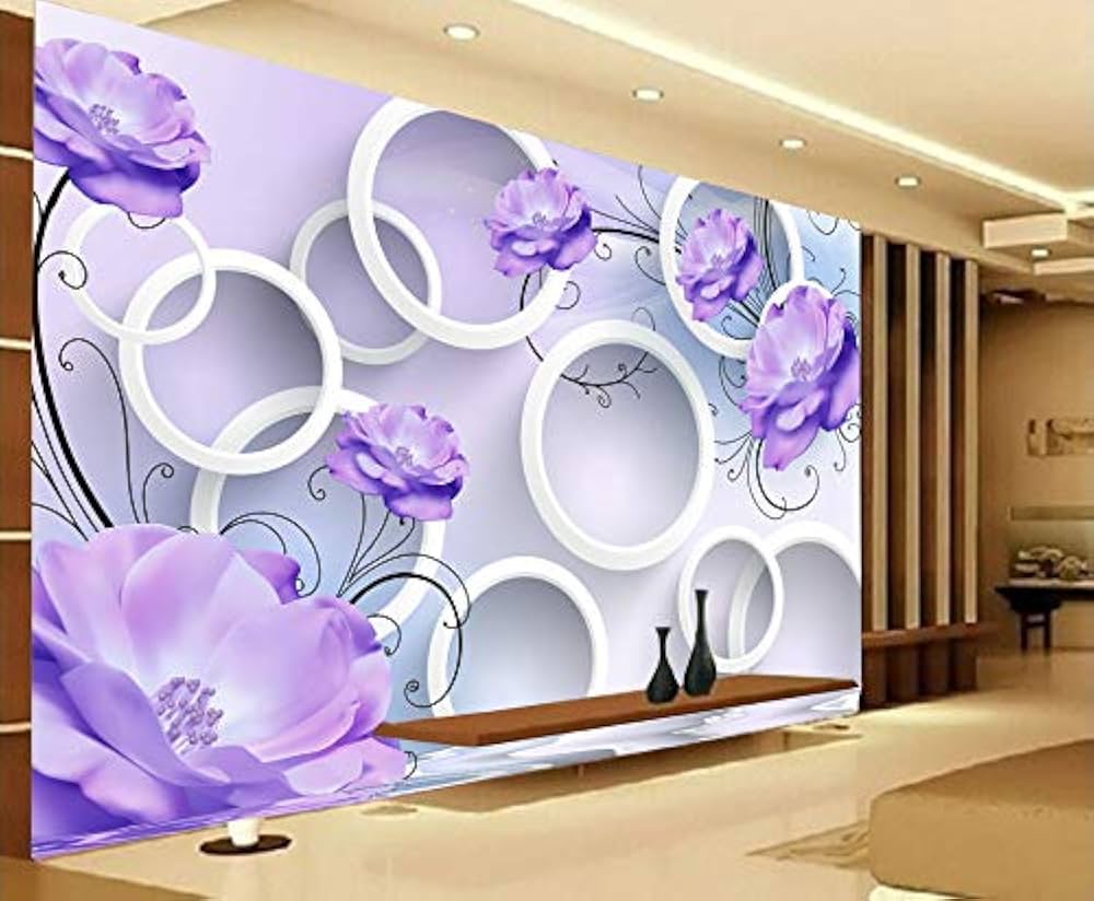 Seamless custom silk fabric mural wallpaper for walls installed in a luxury living room setting. Seamless custom silk fabric mural wallpaper for walls installed in a luxury living room setting.