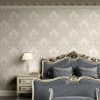 Subtle Accent wall Damask Wallpaper