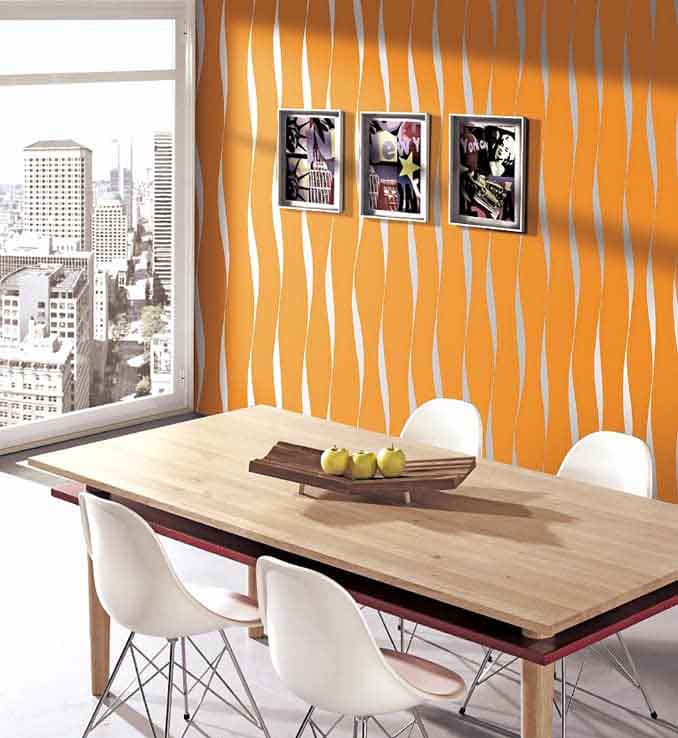 Orange wallpaper design