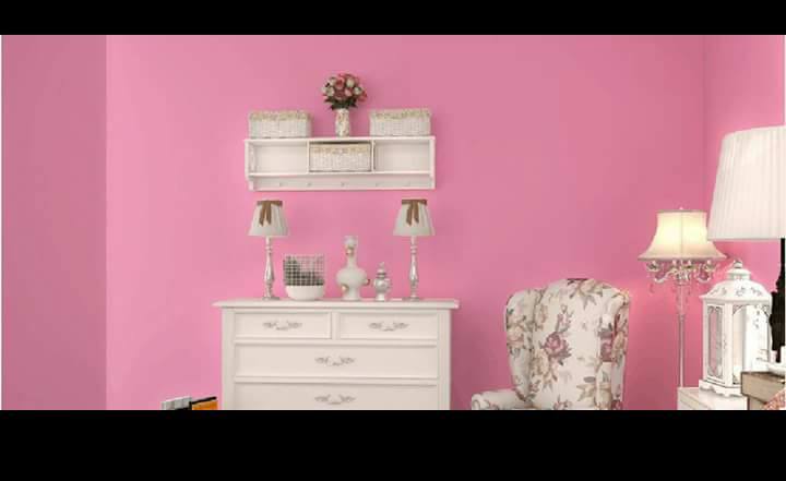 Plain Lavender Pink Wallpaper Bedroom