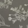 0110 Grey Floral Wallpaper