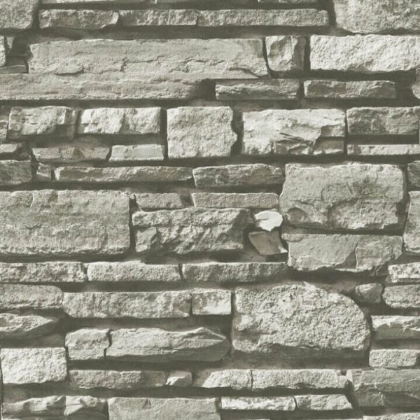 Grey brick wallpaper 