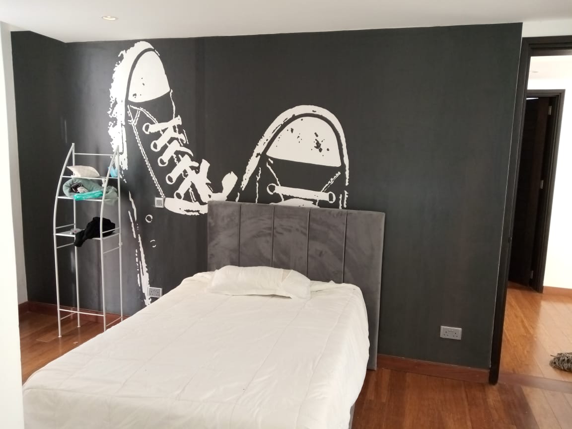 Black and white customized full wall wallpaper mural