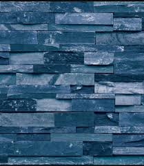 Blue brick wallpaper