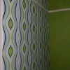 Blue & green stripes wallpaper