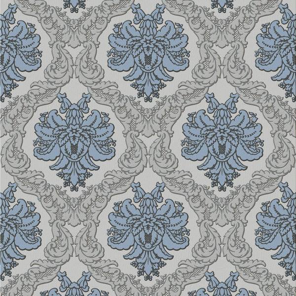 Blue & silver wallpaper