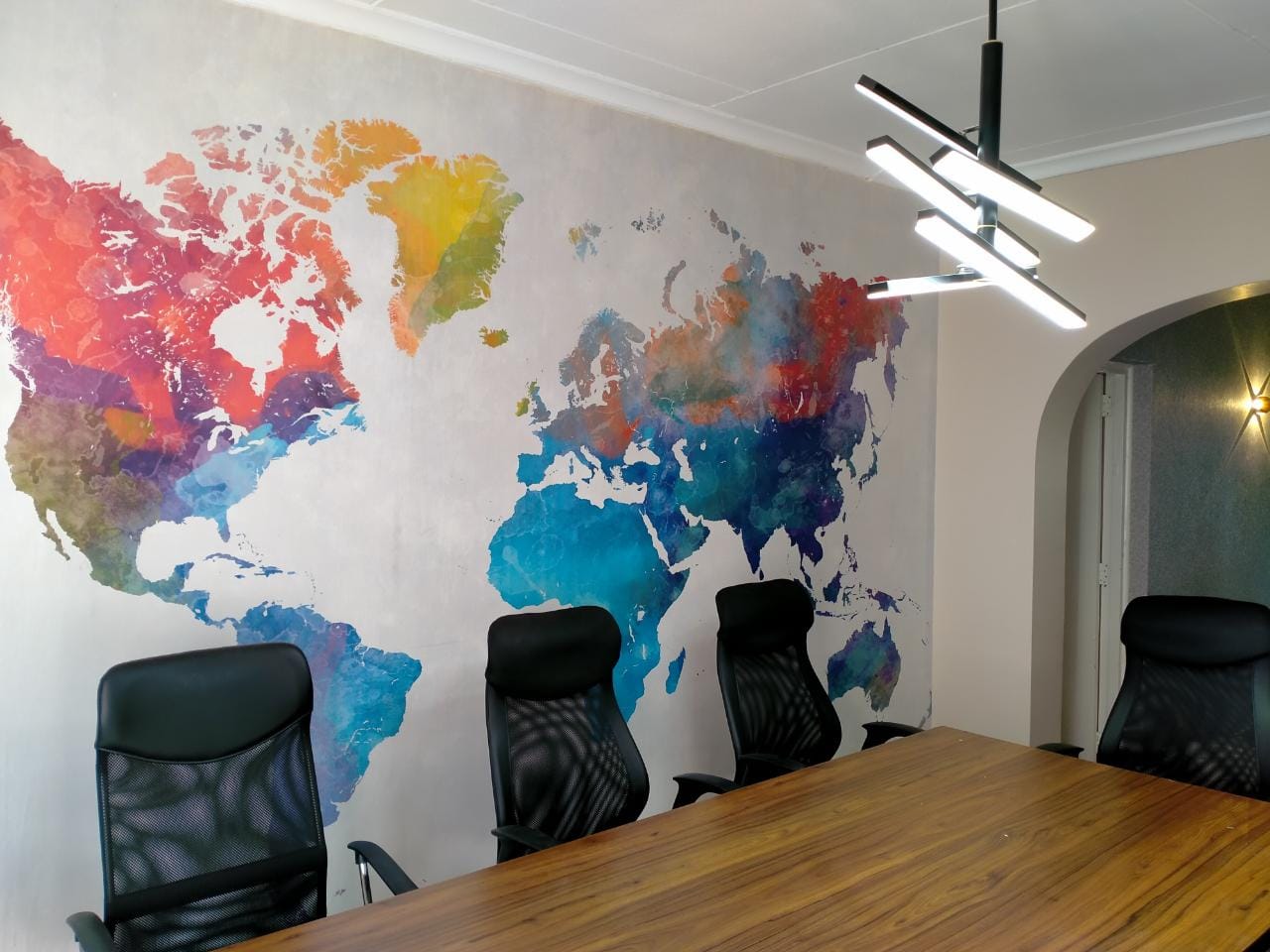 World map custom wall murals by Wallpaper Kenya .