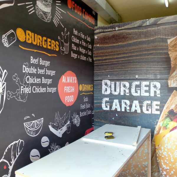 Burger Garage Fast Food Restaurants Corporate Wall Murals.