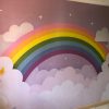 3d Rainbow Wallpaper Mural