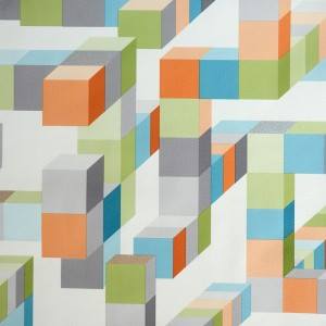 3d geometrical wallpaper