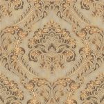 Brown and gold wallpaper
