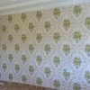 Green floral wallpaper desgn