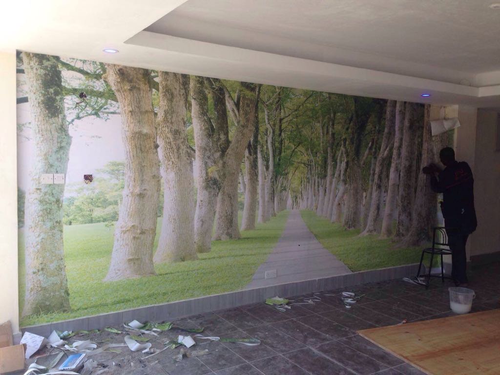 3D Effect Digital Wall Branding