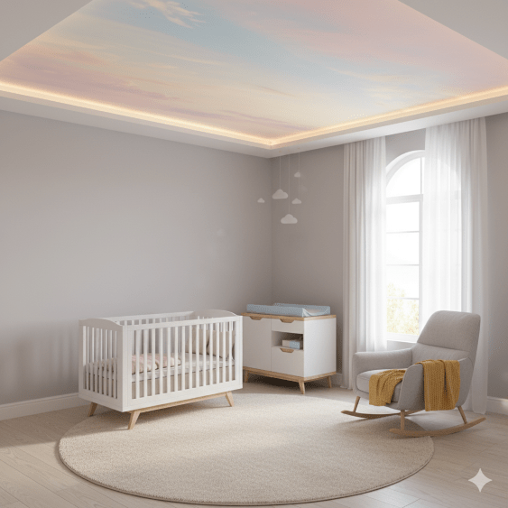 Soft Dawn, Pastel Haze Mural.