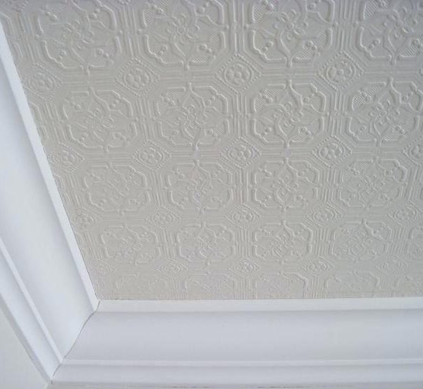  textured & pain-table ceiling wallpaper 