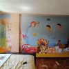 Children's cartoon nursery mural