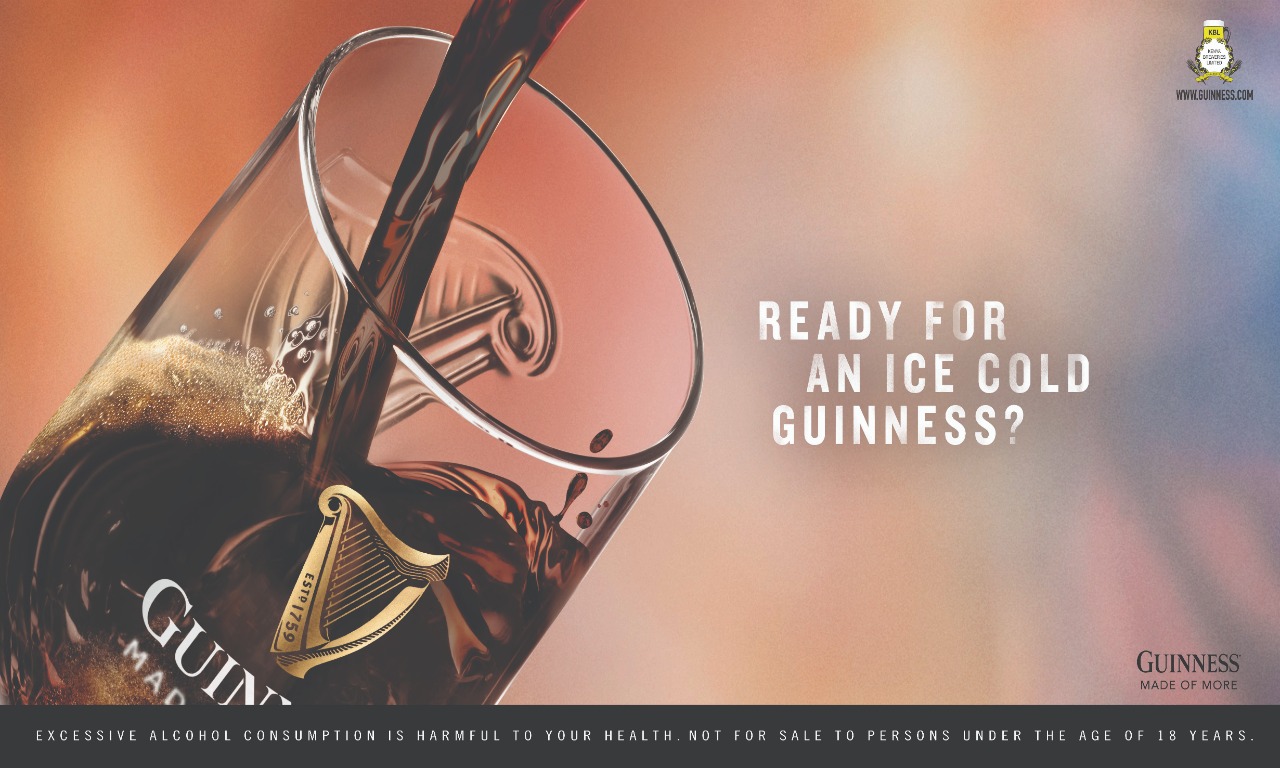 Kenya Breweries creative wall branding for Guinness