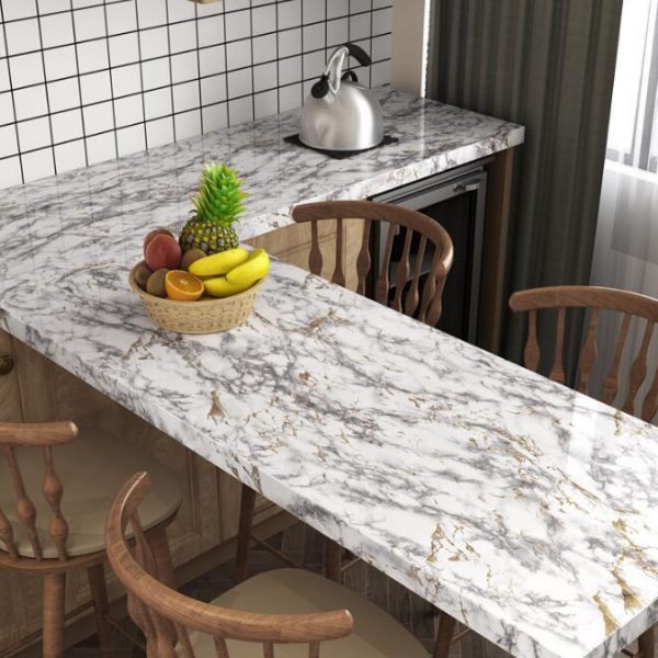 Marble contact-paper-countertops