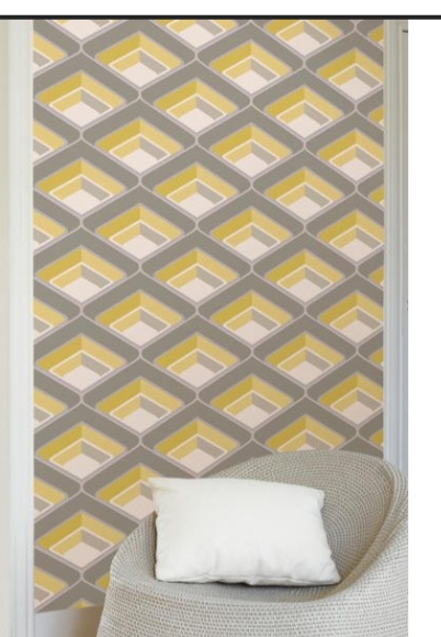 3d grey and light yellow wallpaper for walls Ks 800
