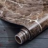 Brown marble self adhesive, waterproof contact paper for tiles