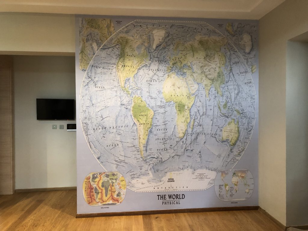 Map of the world wallpaper mural - ​Call: +254741889754 Wallpaper Kenya.