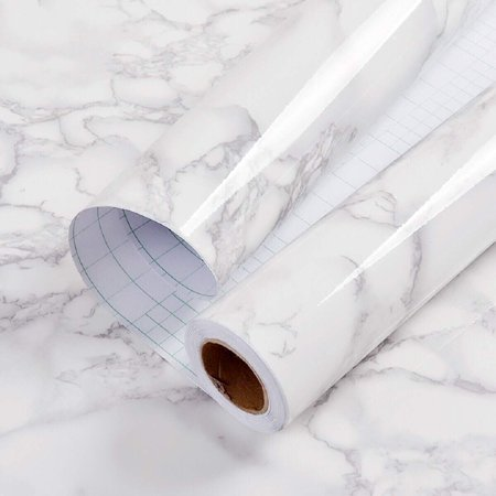 White marble contact paper 