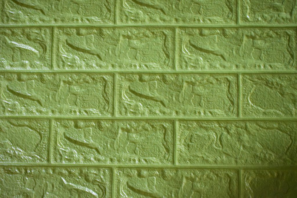 Green 3d soft foam acoustic wall sticker
