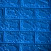 3d foam brick wall panel for boys who like blue
