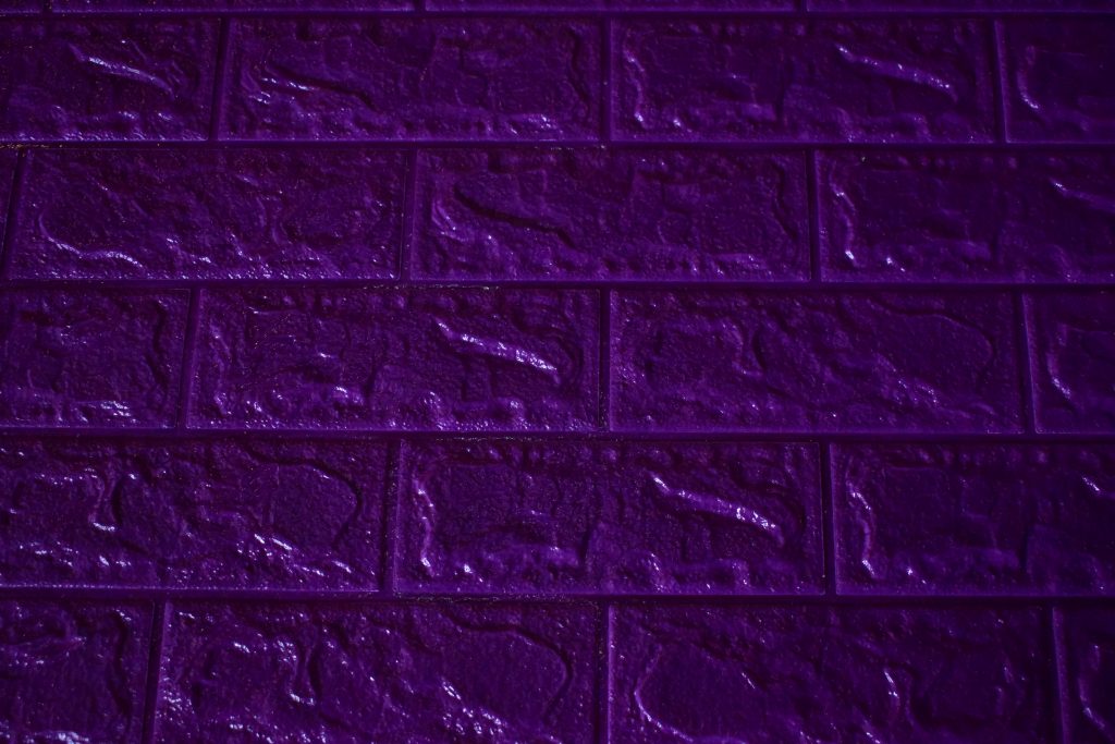 Purple acoustic brick wallpaper panel