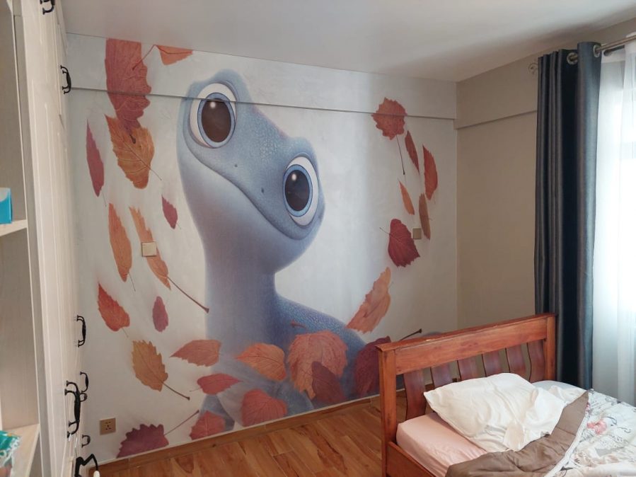 Custom-made unisex home nursery wallpaper mural
