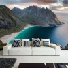Mountain backdrop large wall art for living room interior murals