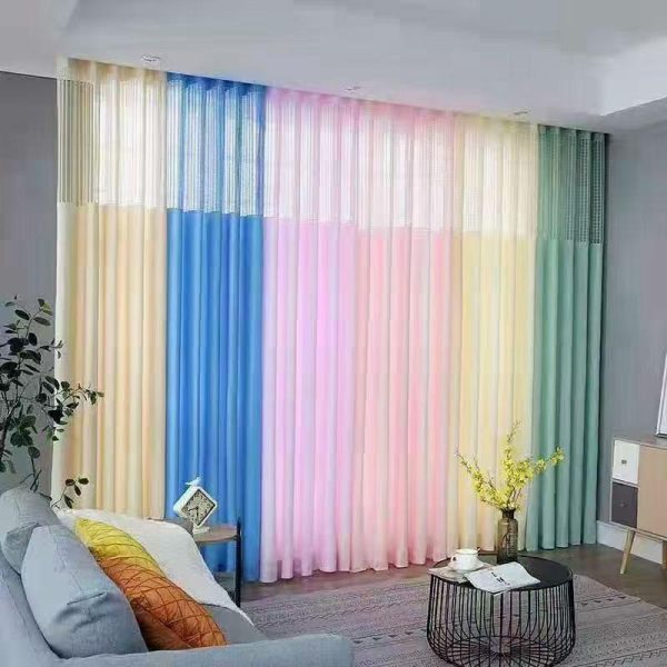 hospital curtain tracks supporting colored antimicrobial hospital curtains