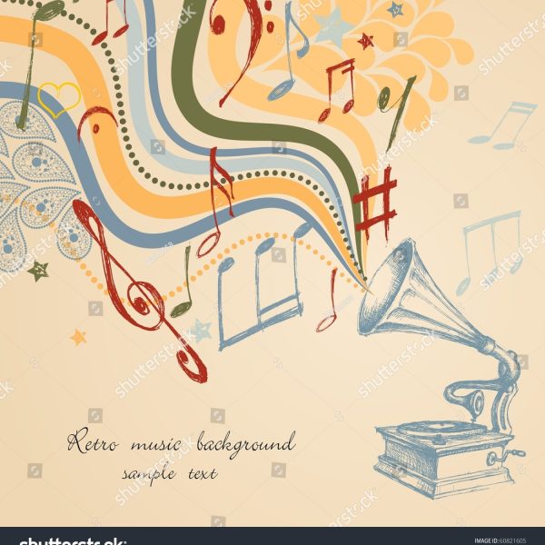 Retro music, studio music wallpaper