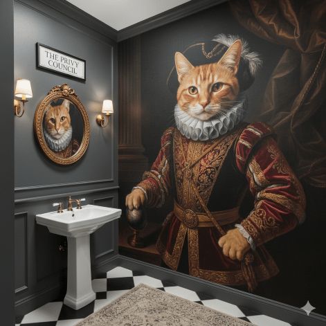 Humorous Animal Portrait Wallpaper